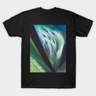 High Resolution Blue and Green Music by Georgia O'Keeffe T-Shirt